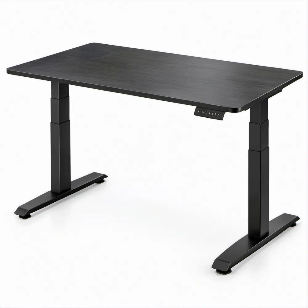 Electric Height-Adjustable Standing Desk, Black, 48 x 24 x 28.3-47.6 in